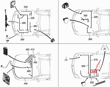 new mercedes-benz slk r172 lane detection wiring harness a1725401510 original