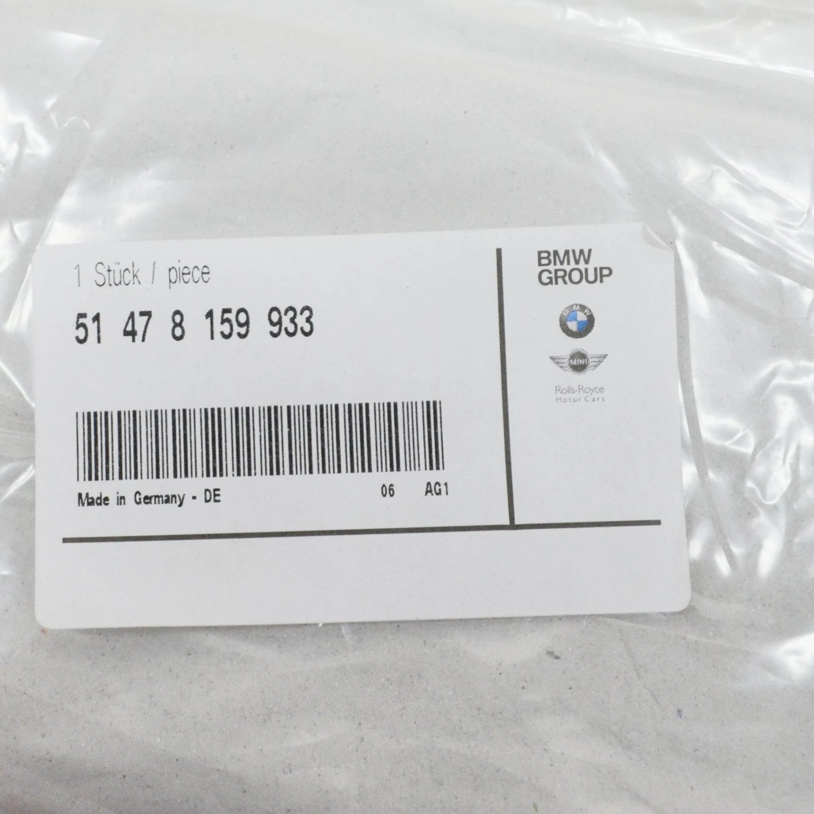 NEW BMW 5 E39 FRONT LEFT DOOR STILL COVER 51478159933 2000 ORIGINAL