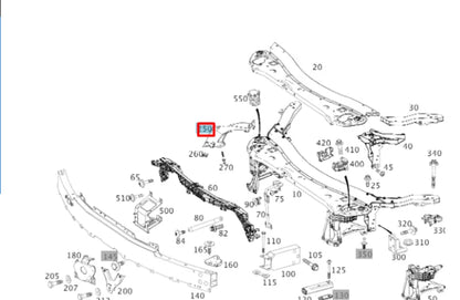 NEW MERCEDES-BENZ CLS C257 FRONT LEFT CROSSMEMBER BRACING A2576220100 ORIGINAL