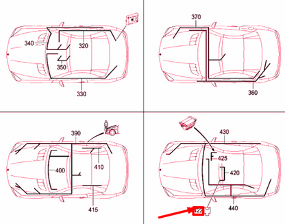 NEW MERCEDES-BENZ SL R231 ENERGY DISTRIBUTOR PLUG A0055461340 ORIGINAL
