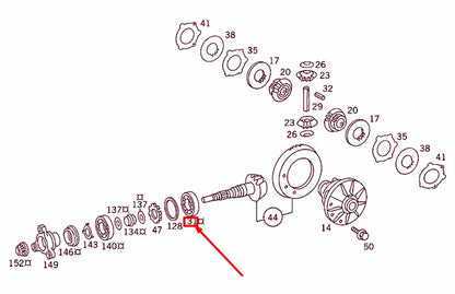 NEW MB E W124 REAR DRIVE PINION TAPERED ROLLER BEARING A0019816905 ORIGINAL