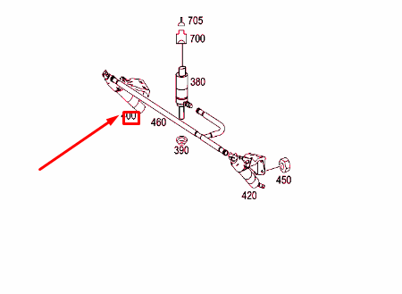 NEW MERCEDES-BENZ ML W164 RIGHT HEADLIGHT WASHER NOZZLE A1648600647 ORIGINAL