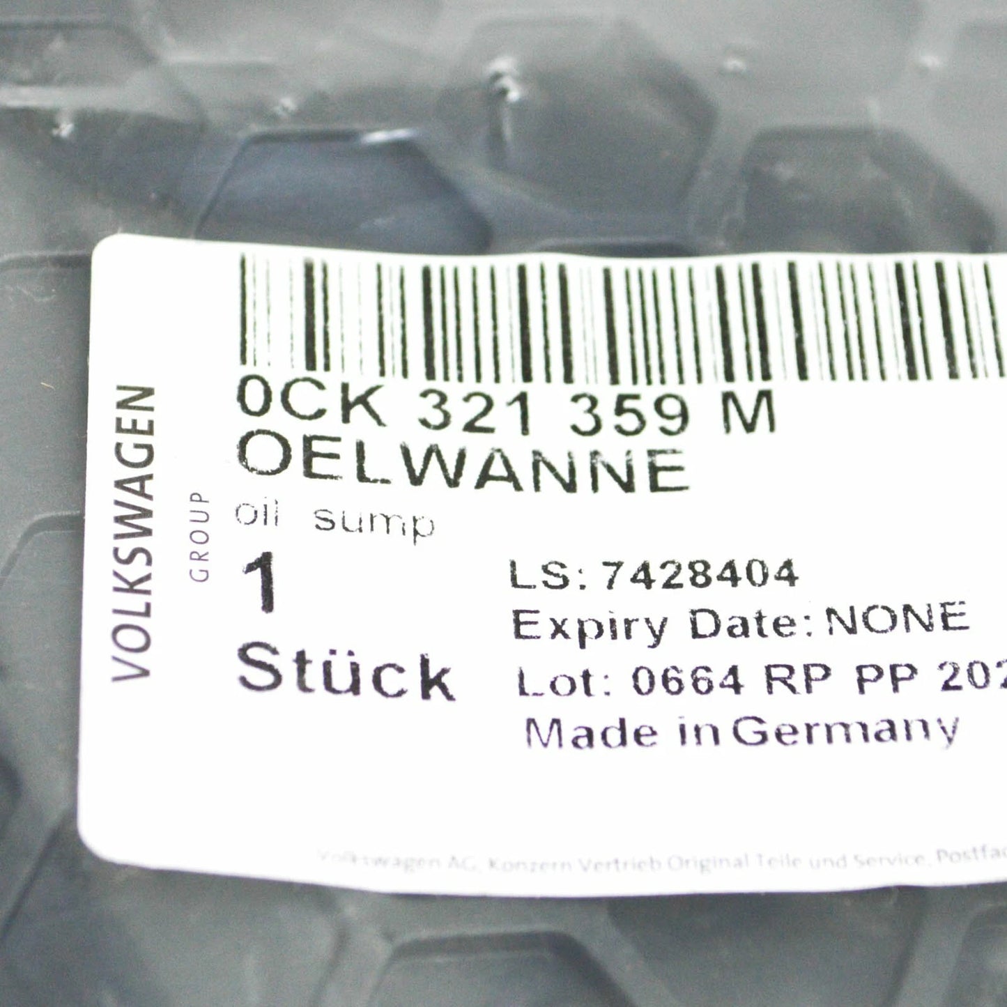 NEW AUDI Q5 FY MK2 TRANSMISSION OIL PAN 0CK321359M