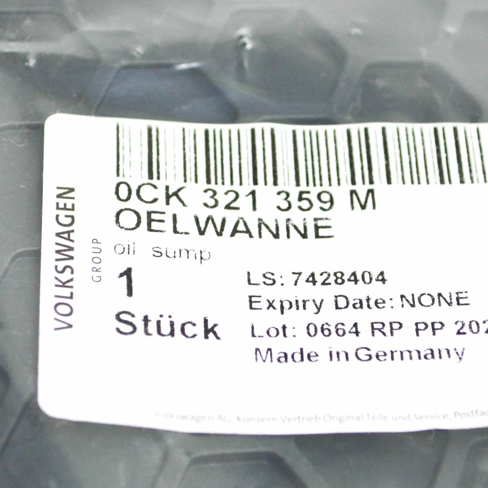 NEW AUDI Q5 FY MK2 TRANSMISSION OIL PAN 0CK321359M