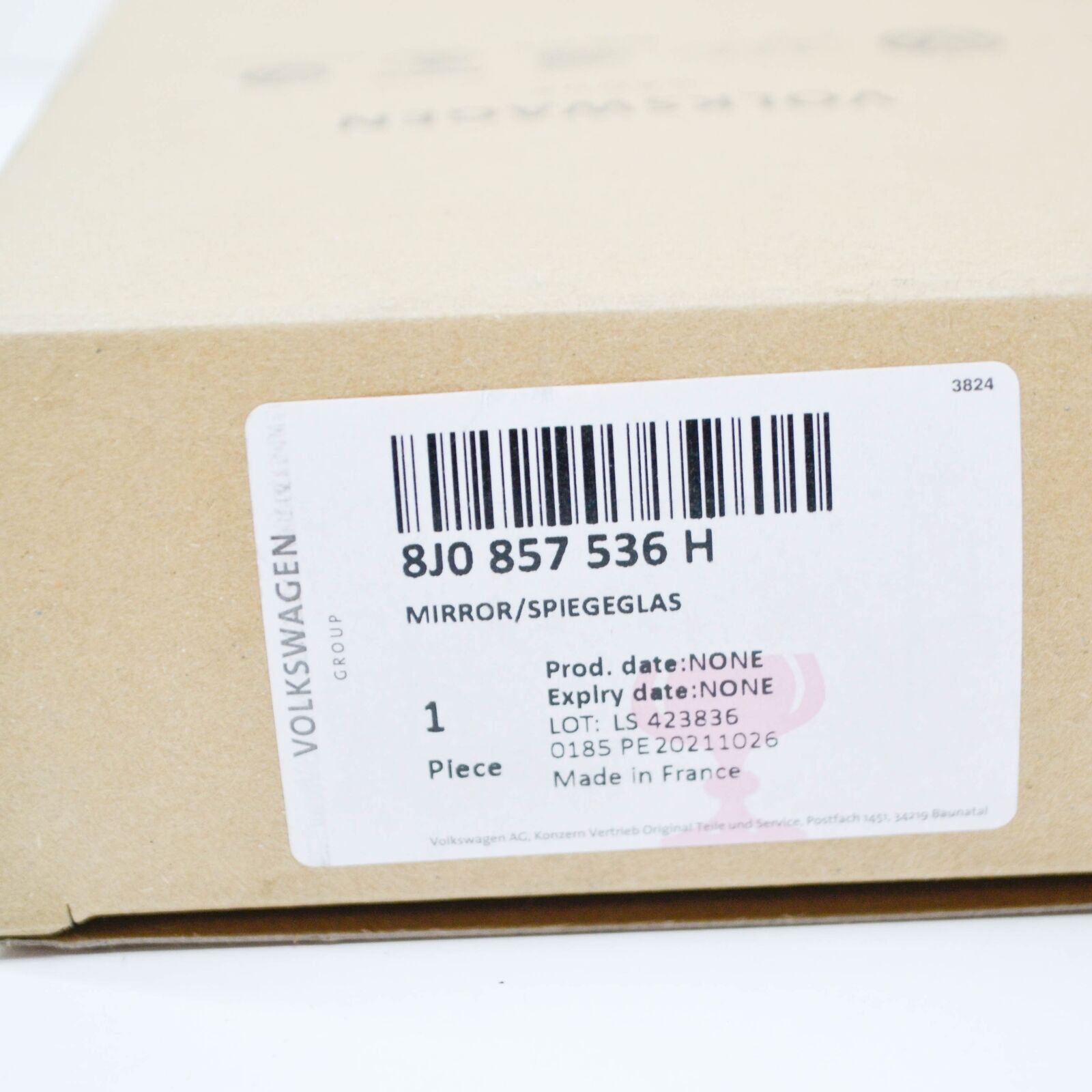 NEW AUDI R8 SPYDER 42 FRONT RIGHT DOOR MIRROR GLASS 8J0857536H ORIGINAL