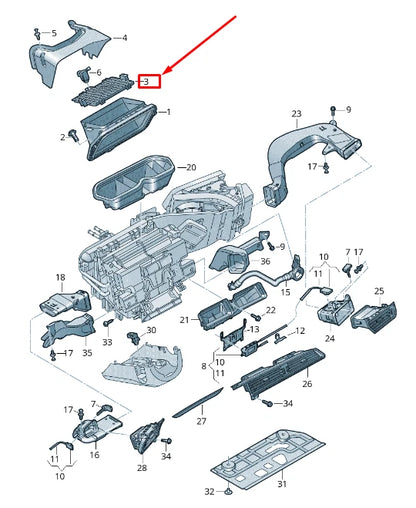NEW AUDI E-TRON GEN FRESH AIR INTAKE FOLIAGE GRILLE 4KE819408
