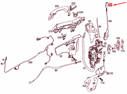 NEW MERCEDES-BENZ S C217 FRONT DOOR LOCKING SYSTEM BUTTON A2227660128 ORIGINAL