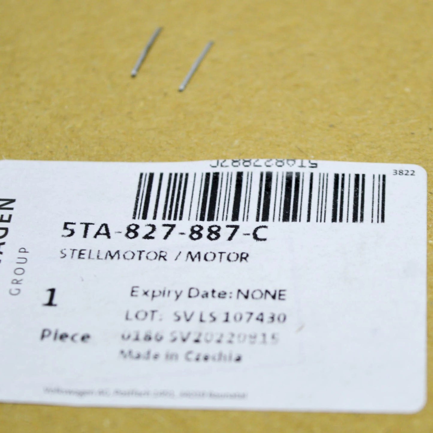 NEW VW TOURAN 5T REAR BOOT LOCK SERVOMOTOR 5TA827887C