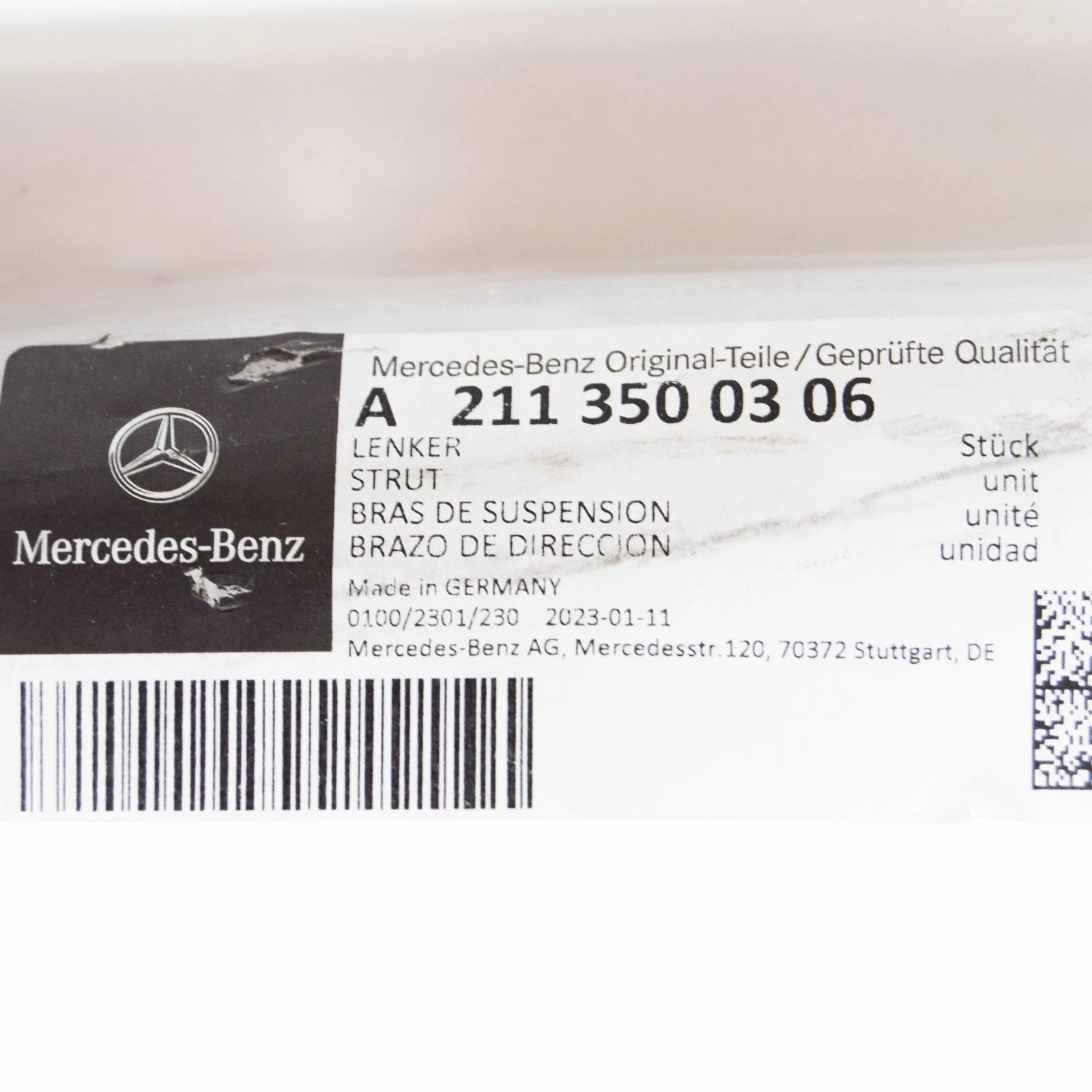 NEW MERCEDES-BENZ E W211 REAR AXLE SUSPENSION STRUT A2113500306 ORIGINAL