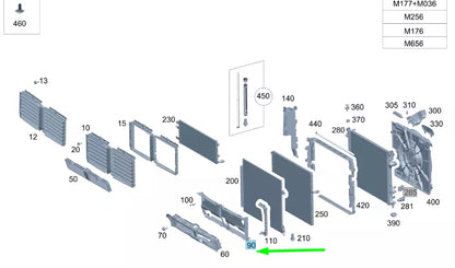 NEW MERCEDES-BENZ GLE W167 LOWER AIR DUCT SEGMENT A1675054600 ORIGINAL