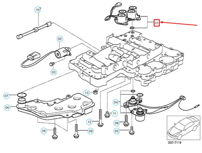 NEW BMW 3 E36 SOLENOID VALVE FOR SPEED CHANGE 24341422214 ORIGINAL