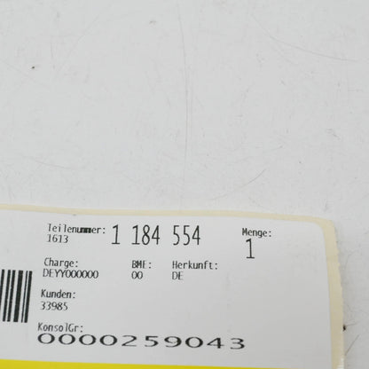 NEW BMW 7 E38 FUEL VENT PIPE 16131184554 1184554 ORIGINAL