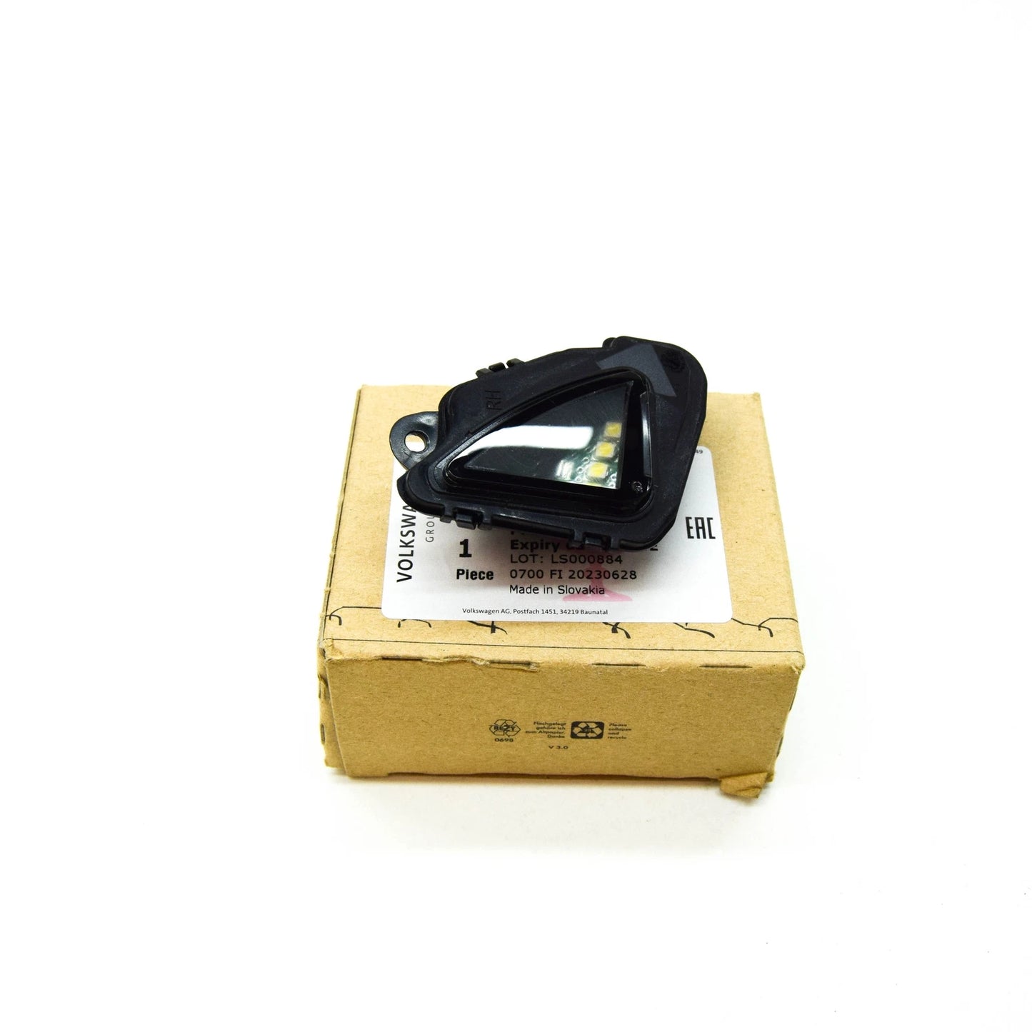 NEW VW T-ROC FRONT RIGHT DOOR MIRROR PERIPHERAL LIGHT 3T0945292A ORIGINAL