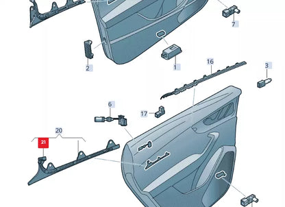 NEW AUDI Q8 4MN LEFT LED MODULE 4M8947355AD ORIGINAL
