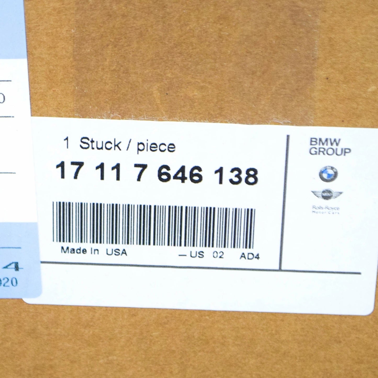 NEW BMW X5 F15 RADIATOR BOTTOM SUPPORT DEFLECTOR MOUNT 17117646138 ORIGINAL