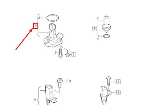 NEW VOLKSWAGEN BEETLE A5 OIL LEVEL SENSOR 04E907660D ORIGINAL