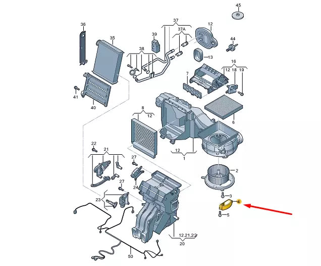 NEW AUDI Q2 FRESH AIR BLOWER CONTROL UNIT 5WA907521 ORIGINAL