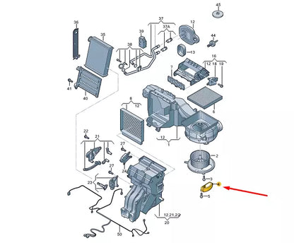 NEW AUDI Q2 FRESH AIR BLOWER CONTROL UNIT 5WA907521 ORIGINAL