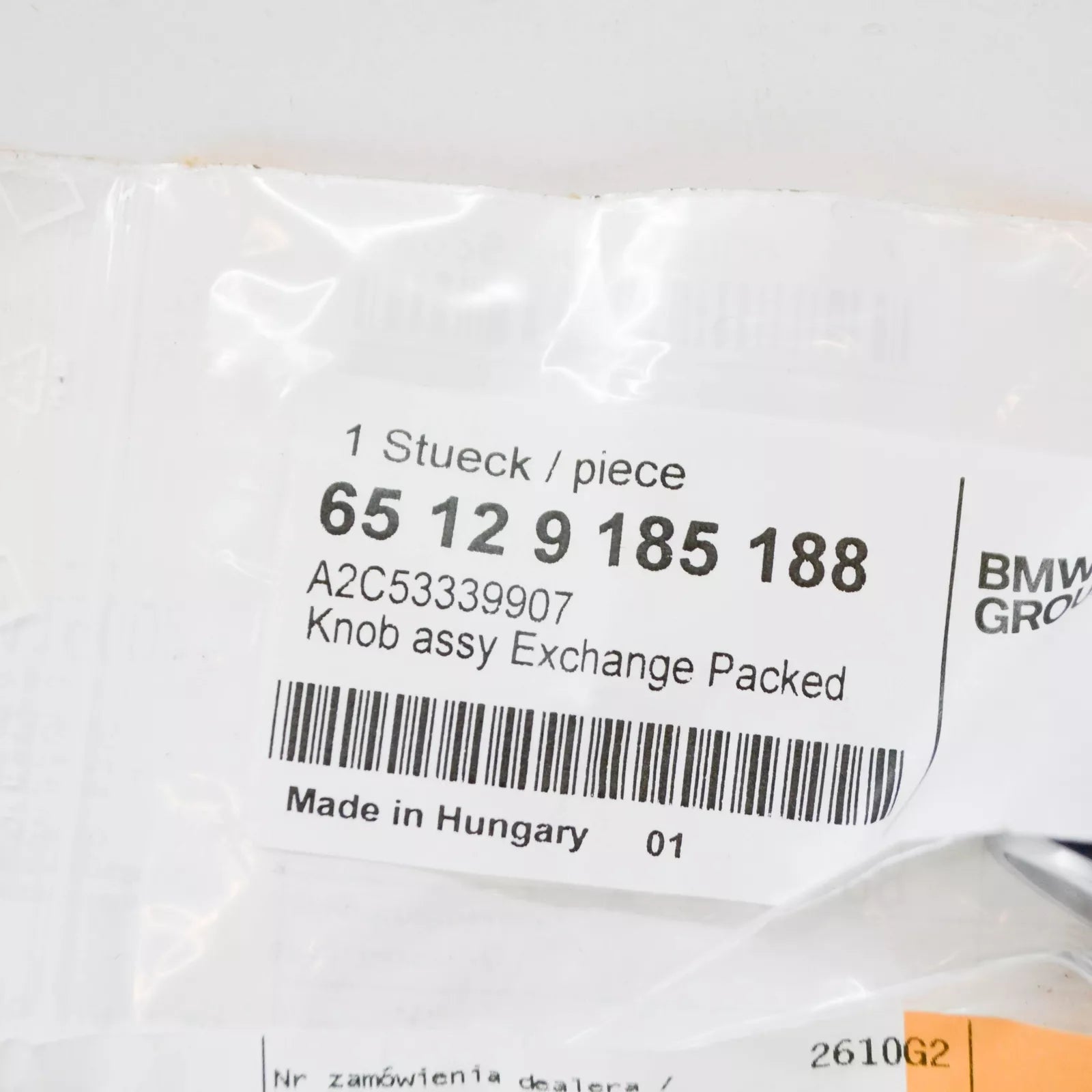 NEW BMW X3 E83 RADIO KNOB BUTTON 65129185188 9185188 ORIGINAL