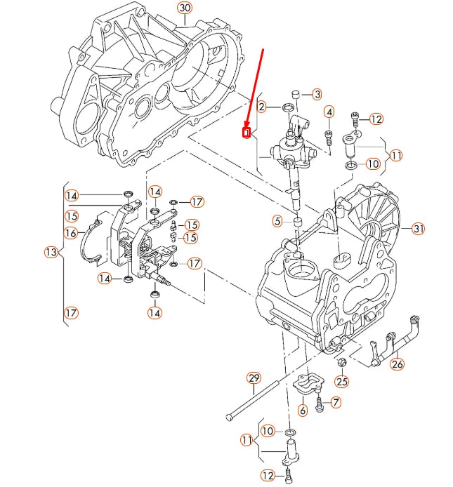 NEW AUDI A3 8V GEARSHIFT SWITCH UNIT 0AF301230J ORIGINAL
