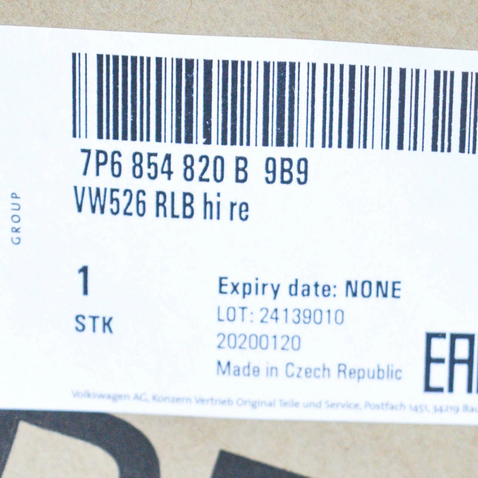 NEW VOLKSWAGEN TOUAREG 7P REAR RIGHT WHEEL ARCH TRIM 7P6854820B9B9 ORIGINAL