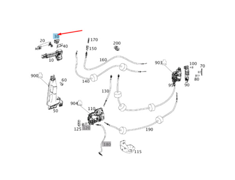 NEW MB VITO W447 INNER B-PILLAR LAMP UNIT TRIM BEZEL A44782009399051 ORIGINAL