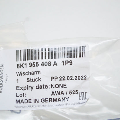 NEW AUDI A4 B8 FRONT WINDSHIELD RIGHT AERO WIPER ARM LHD 8K1955408A1P9