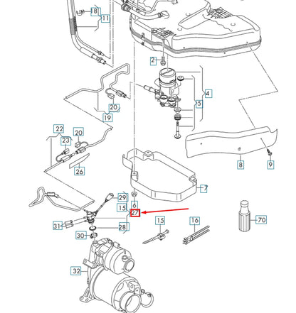 NEW AUDI Q3 8U REDUCTION AGENT INJECTOR 04L131113Q ORIGINAL