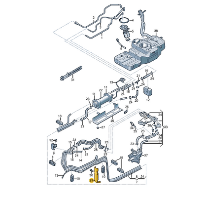 NEW AUDI Q5 8R FUEL HOSE PROTECTIVE PLATE 8R0201192C ORIGINAL