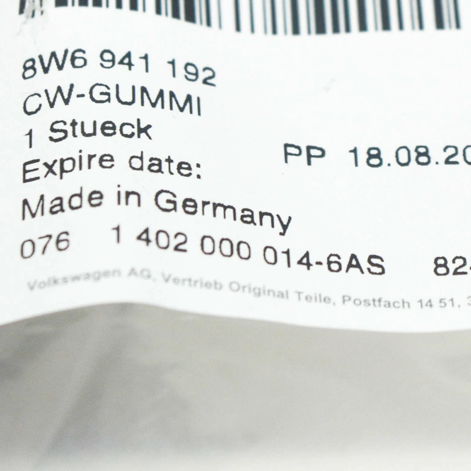 NEW AUDI A5 CABRIO 8W6 FRONT RIGHT LED HEADLIGHT SEAL 8W6941192 ORIGINAL