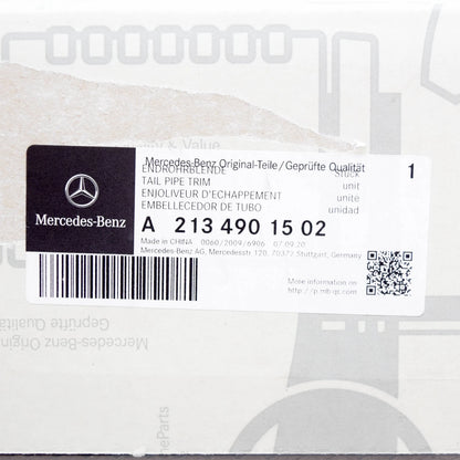 NEW MERCEDES-BENZ E W213 LEFT TAIL PIPE COVER A2134901502 ORIGINAL