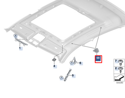new bmw x6 g06 rear left loudspeaker cover trim 51449459927 original