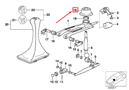 NEW BMW Z8 ROADSTER E52 GEAR LEVER BOOT GAITER 25111434181 1434181 ORIGINAL