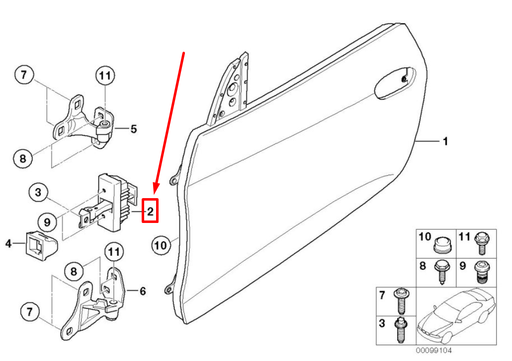 new bmw z4 roadster e85 front door brake 51217176806 7176806 original