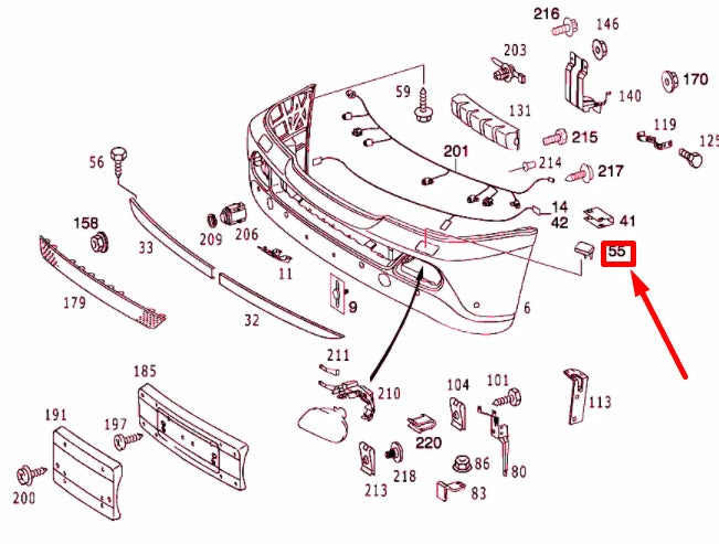 NEW MERCEDES-BENZ ML W163 RIGHT HEADLIGHT WASHER COVER A16386904089999