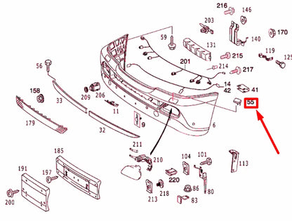NEW MERCEDES-BENZ ML W163 RIGHT HEADLIGHT WASHER COVER A16386904089999