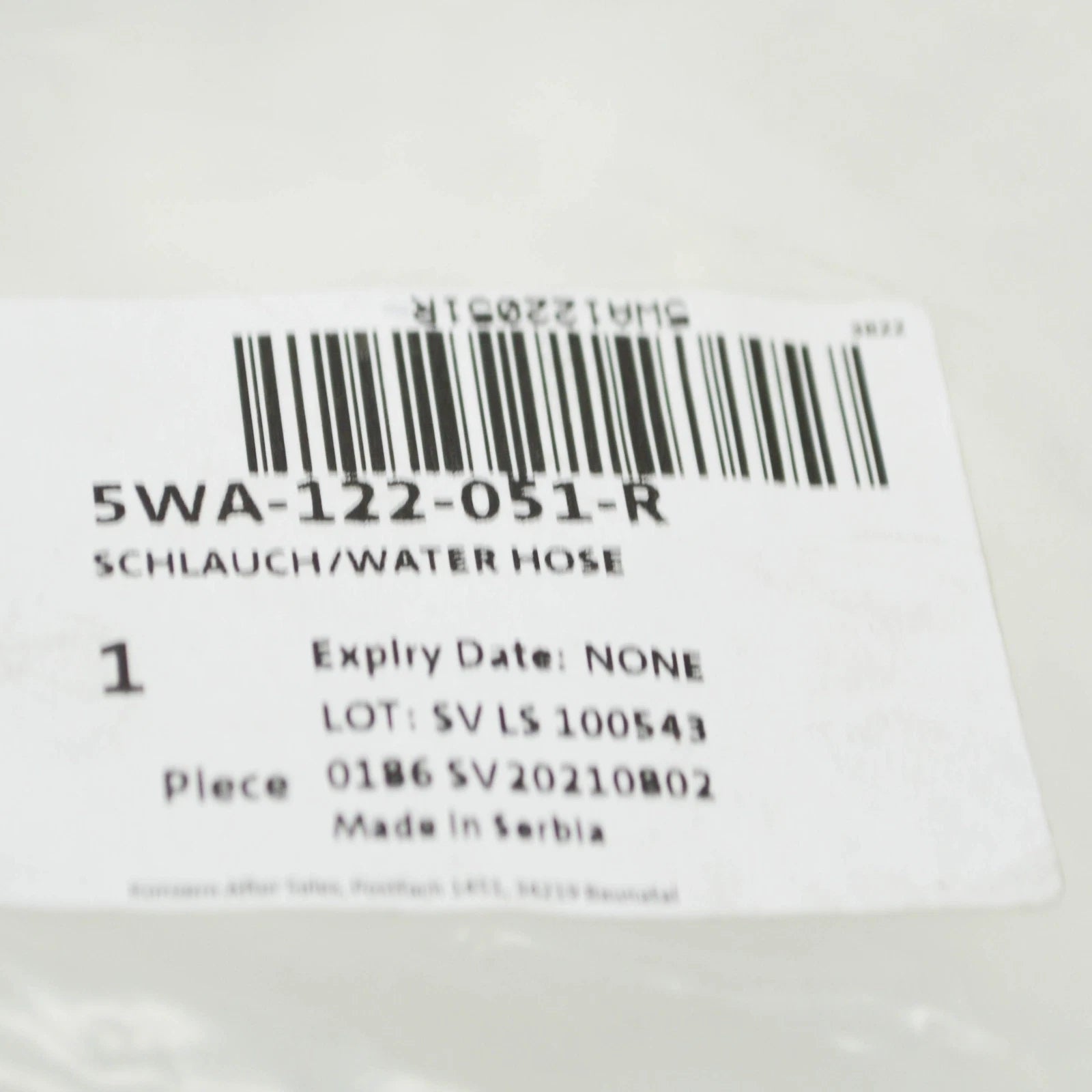 NEW VW ARTEON 3H7 RIGHT LOWER WATER COOLANT RADIATOR HOSE 5WA122051R