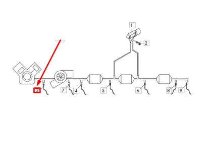 NEW VW PASSAT B8 EXHAUST GAS TEMPERATURE SENDER 04L919529D ORIGINAL