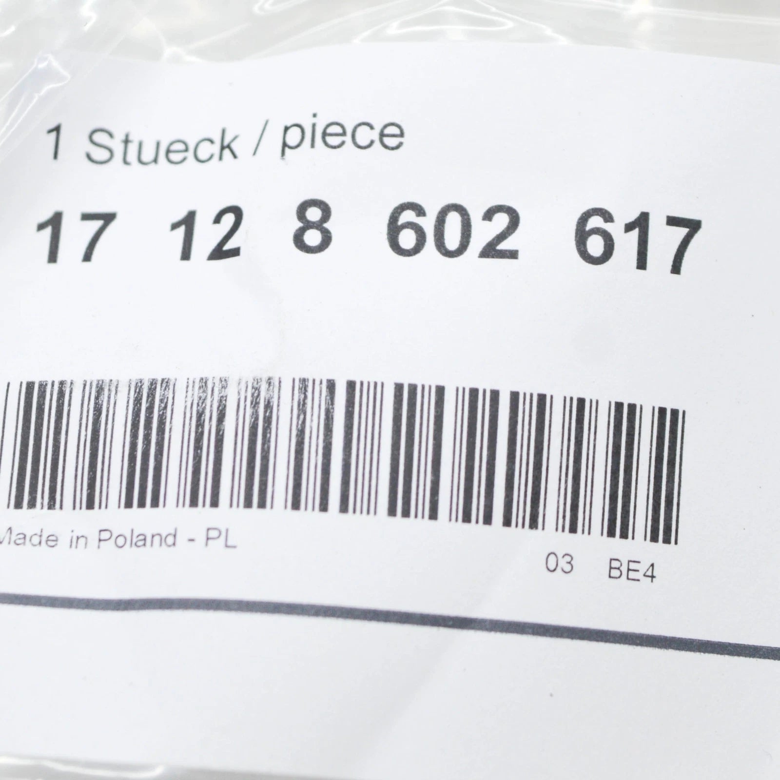 NEW BMW 5 G30 COOLANT PUMP PIPE HOSE 8602617 17128602617 2017 3.0 PETROL