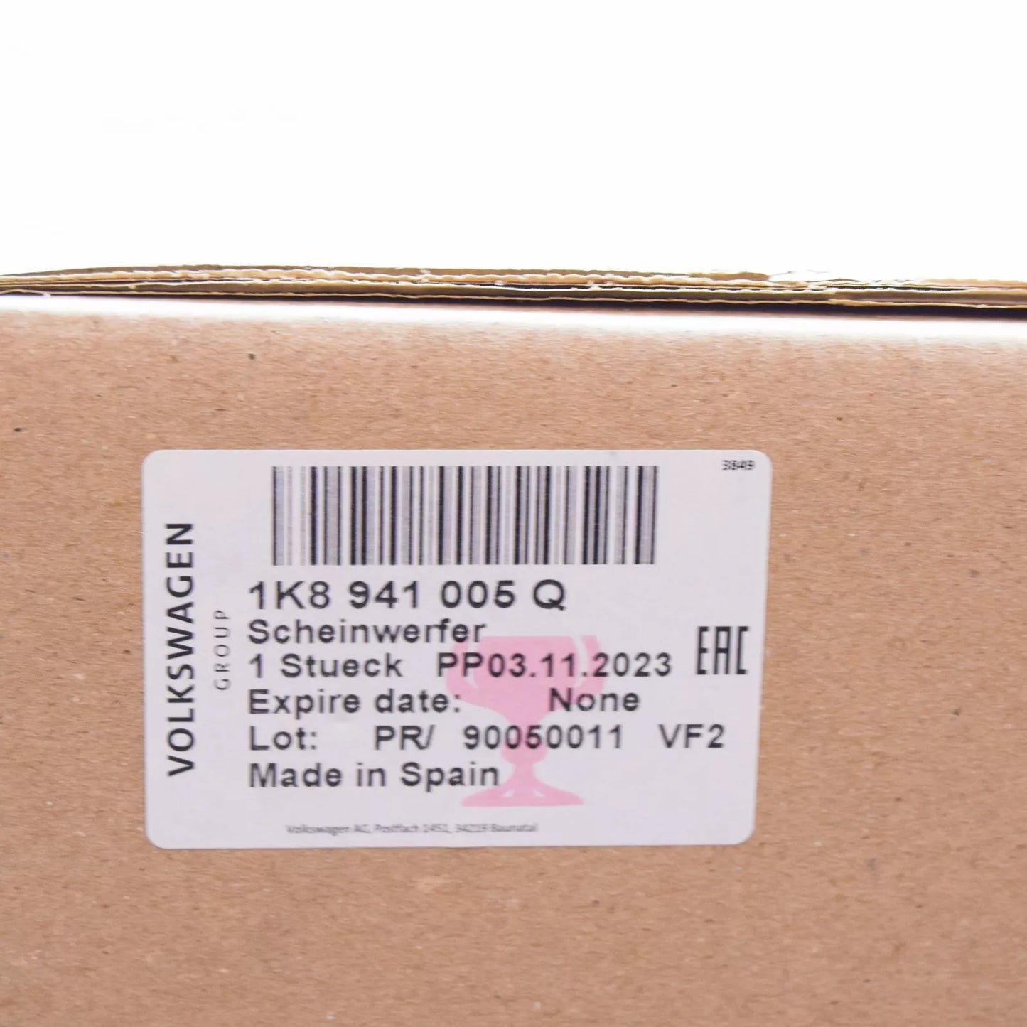 NEW VW SCIROCCO 13 FRONT LEFT HEADLIGHT RHD 1K8941005Q ORIGINAL