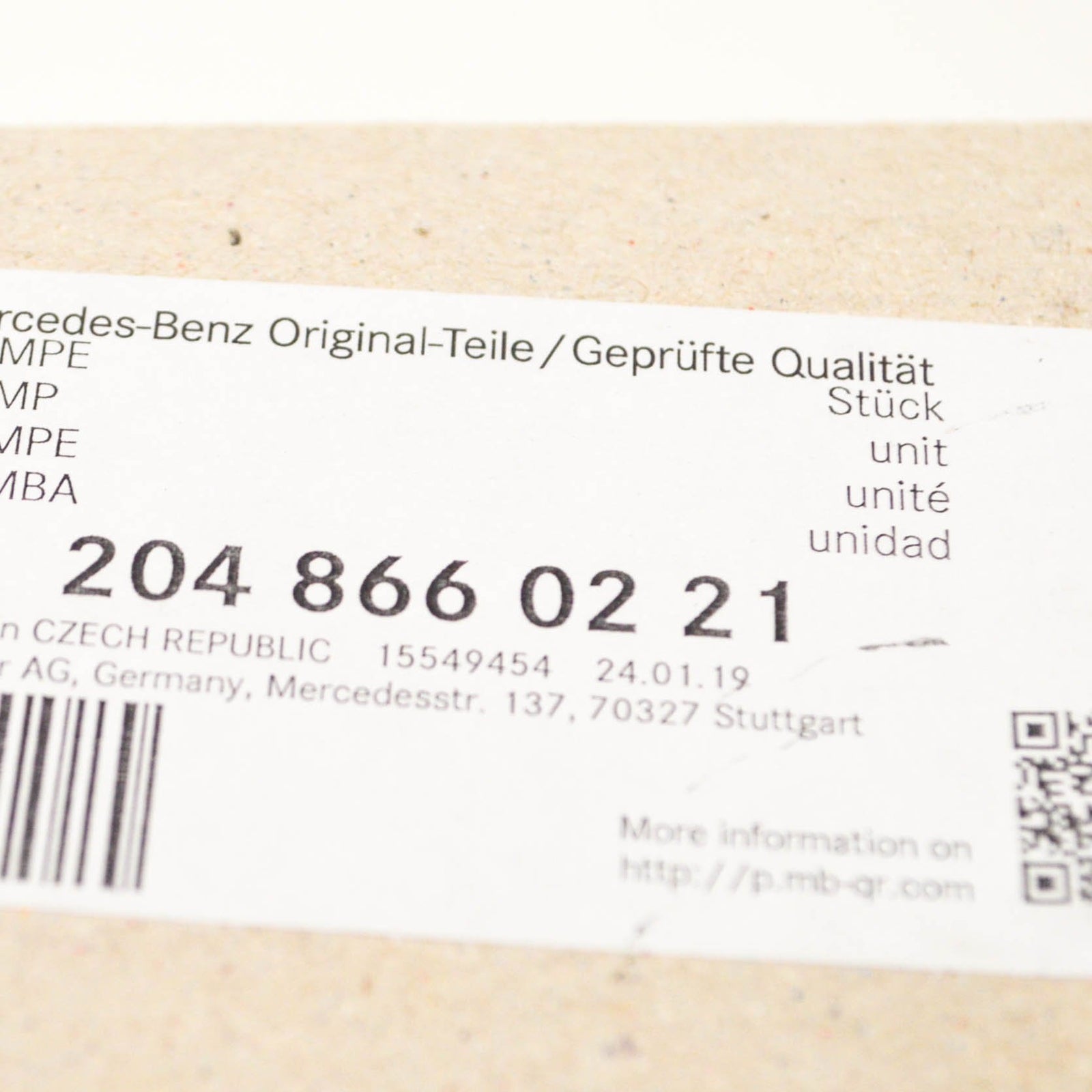 NEW MERCEDES-BENZ C-CLASS W204 WASHER TANK MOTOR A2048660221 ORIGINAL