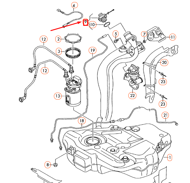 NEW AUDI A3 8P FUEL TANK CAP 1K0201550F ORIGINAL