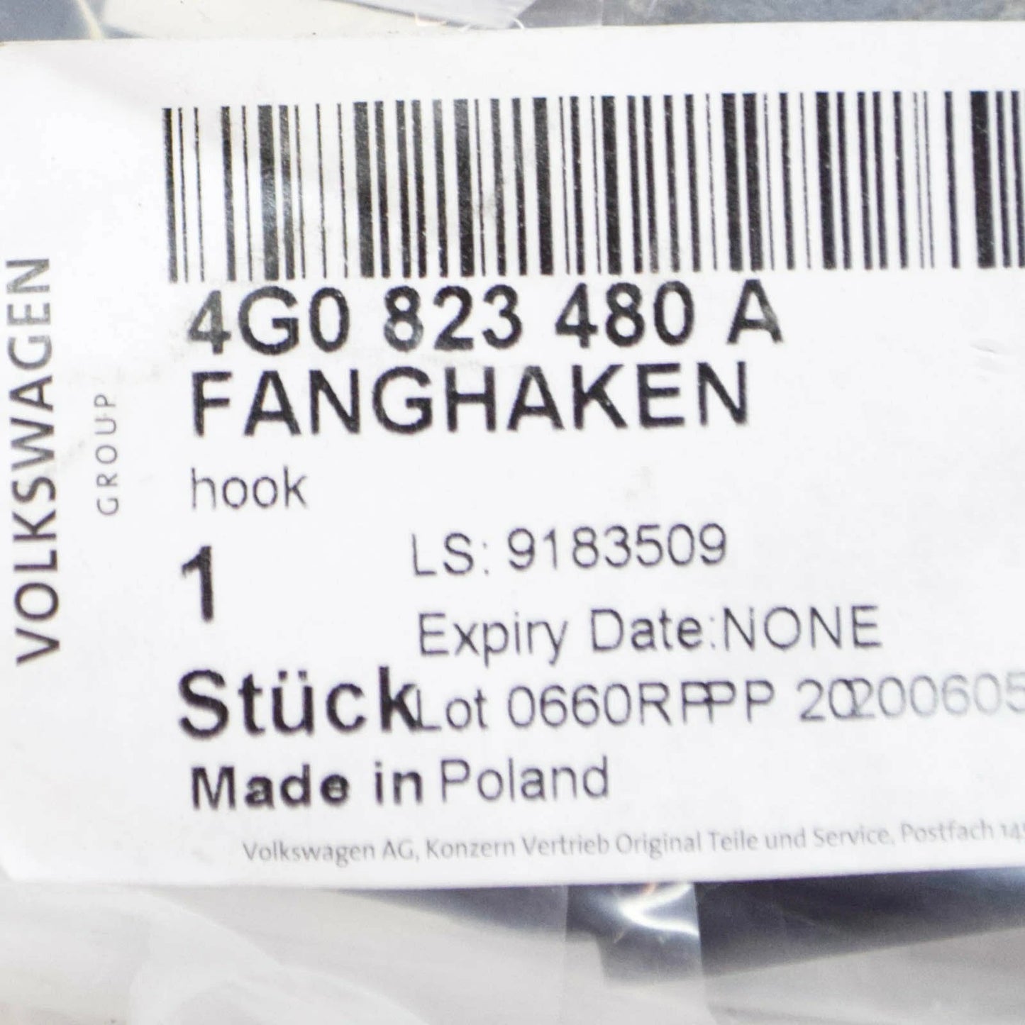 NEW AUDI A7 4G BONNET LOCK CATCH LATCH 4G0823480A