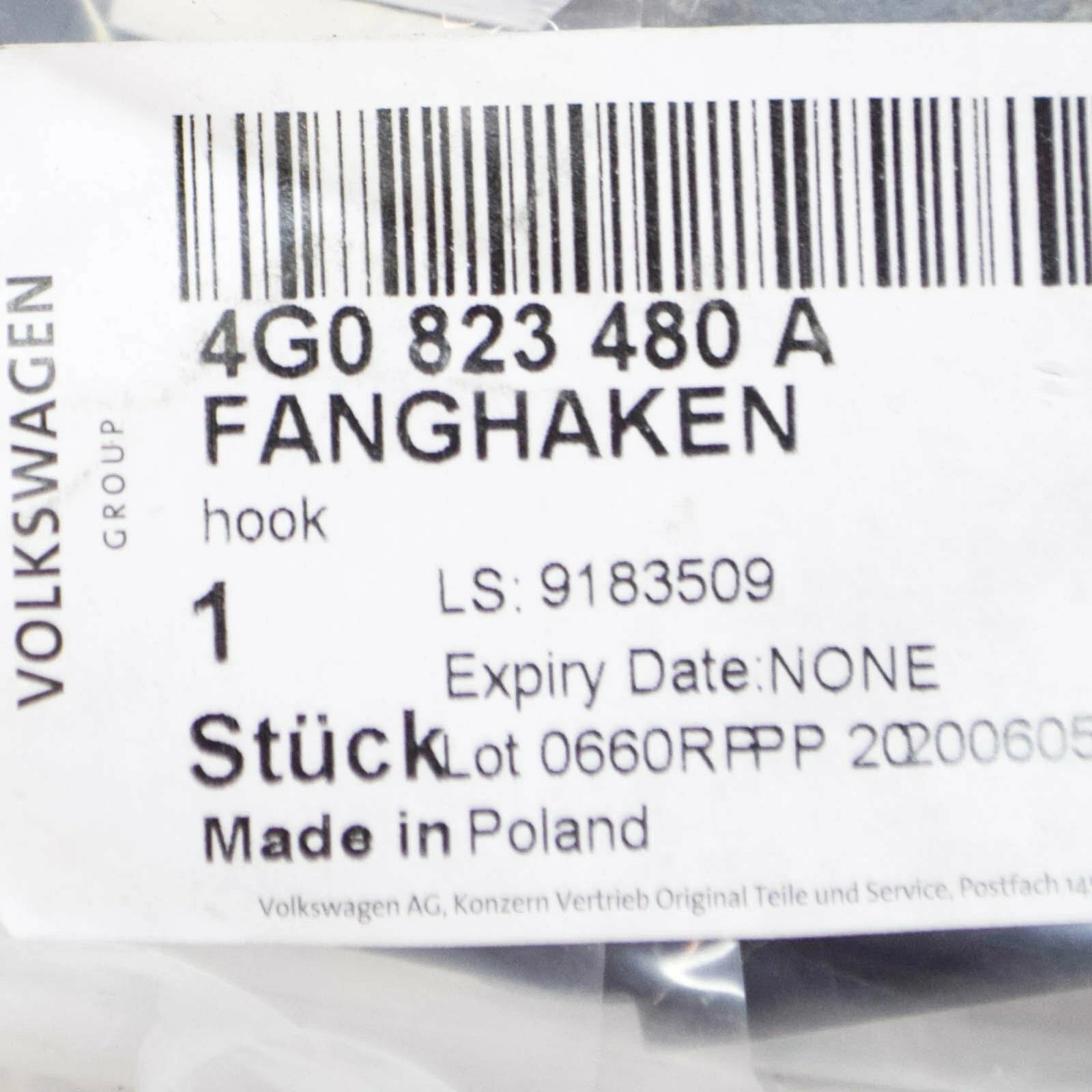 NEW AUDI A7 4G BONNET LOCK CATCH LATCH 4G0823480A