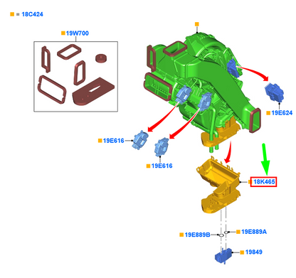 new ford galaxy mk3 heater housing 5331238 original