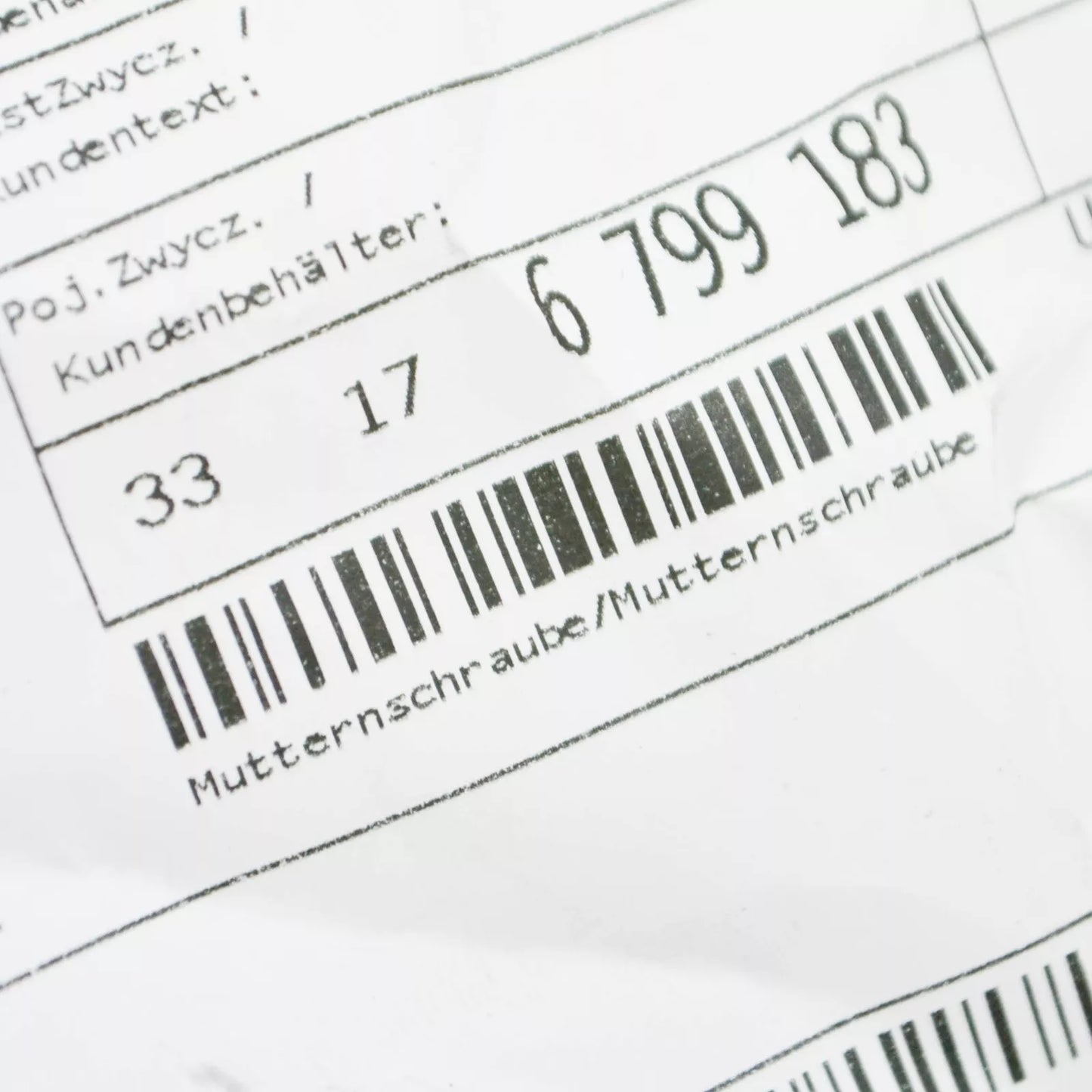 NEW BMW 2 COUPE F22 REAR INSULATOR BOLT 6799183 33176799183 ORIGINAL