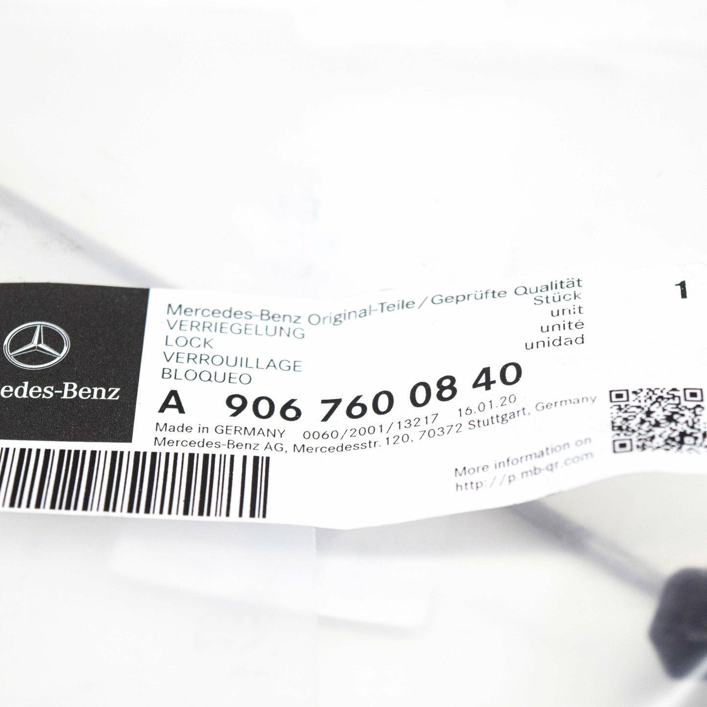 NEW MB SPRINTER 906 REAR PANEL DOOR LOCKING MECHANISM A9067600840 ORIGINAL