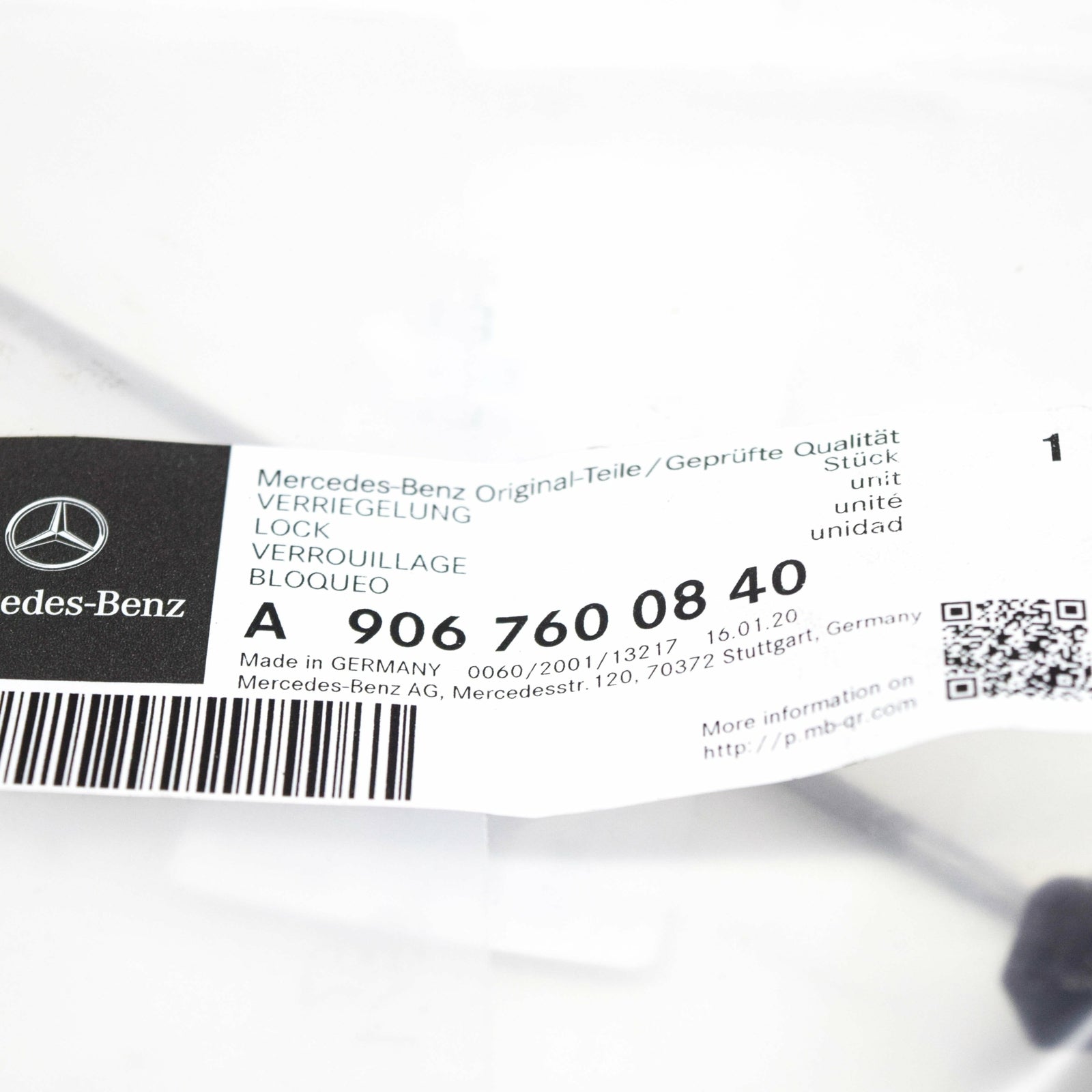 NEW MB SPRINTER 906 REAR PANEL DOOR LOCKING MECHANISM A9067600840 ORIGINAL