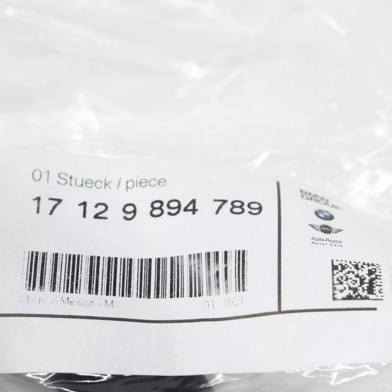 NEW BMW X5 G05 RIGHT SIDE WATER REMOTE RADIATOR HOSE 17129894789 ORIGINAL