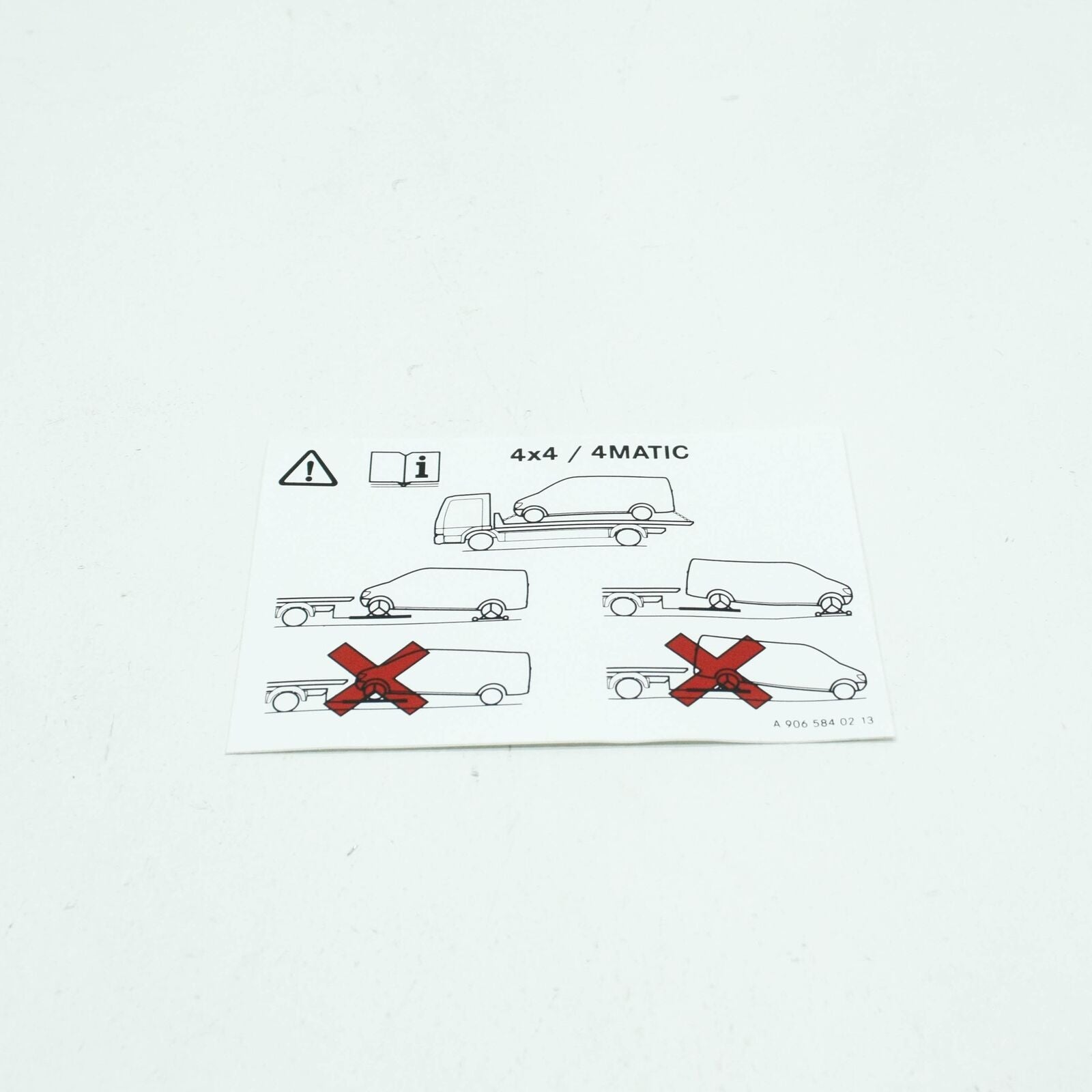 NEW MERCEDES-BENZ VITO FURGON W447 INFORMATION LABEL A9065840213 ORIGINAL